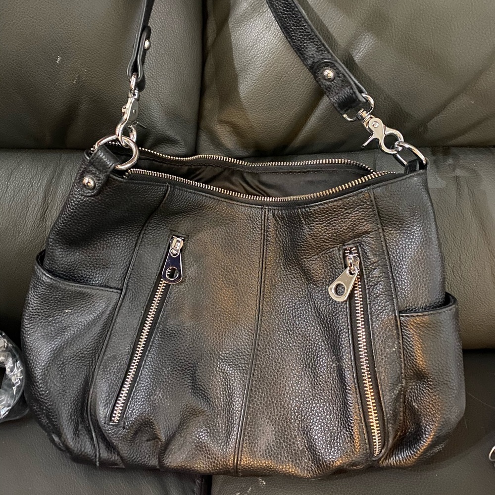 Black hobo purse